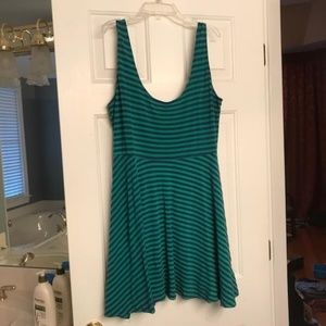 Striped Urban Outfitters Sparkle & Fade dress